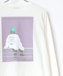 LAZAR(ラザル)/【Lazar】バックプリント イラスト グラフィック ビッグシルエット ロングスリーブTシャツ メンズ レディース 長袖 Tシャツ/柄5