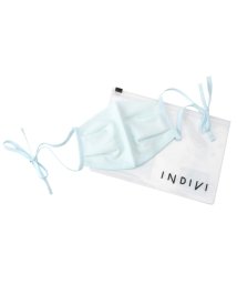 INDIVI(インディヴィ)/【抗ウィルス性】デザインマスク/ライトブルー（091）
