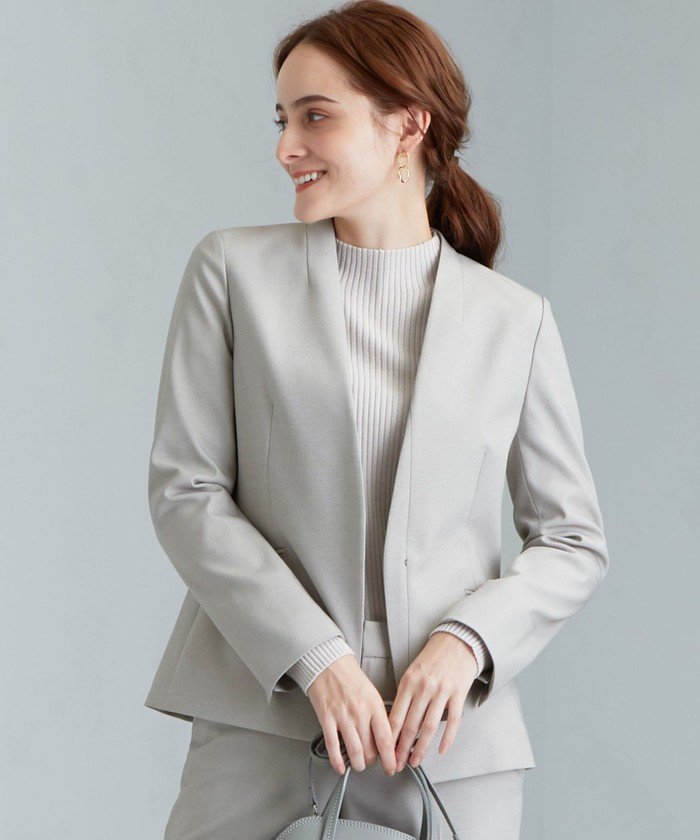 手洗い可能 シャーク D ノーラペル ジャケット Jp No04 グリーンレーベルリラクシング Green Label Relaxing Magaseek