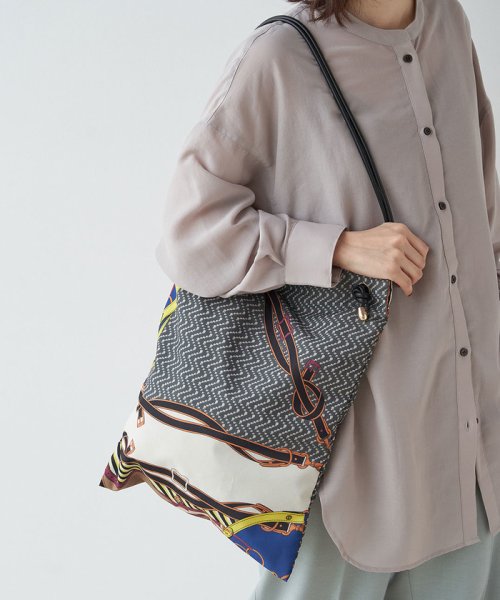 スカーフプリントwハンドルトートバッグ ロペピクニック パサージュ Rope Picnic Passage Magaseek