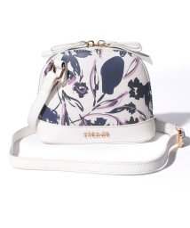 rienda(BAG)(リエンダ（バッグ）)/【rienda】GRAPHICALFL OWER PT　ショルダーお財布バッグ　R03－1－00105/WH