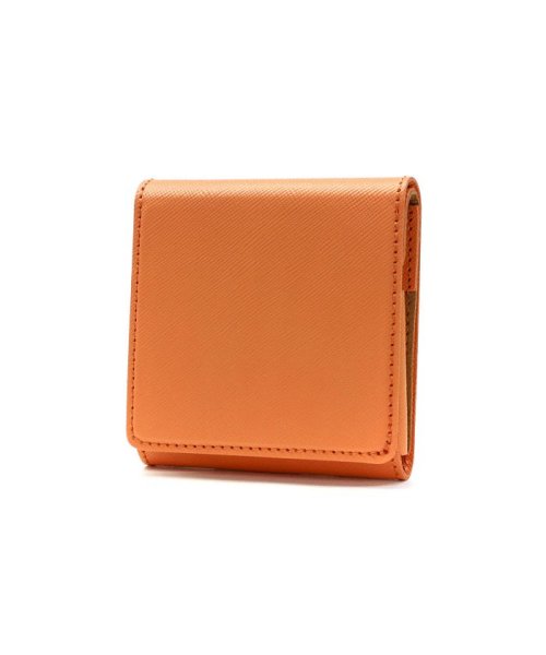 com-ono(コムォノ)/コモノ 二つ折り財布 com－ono 財布 Slim Series smart fold wallet コンパクト 日本製 シンプル SLIM－005JA/オレンジ