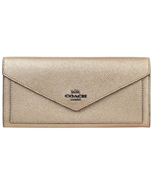 COACH(コーチ)/【Coach(コーチ)】Coach コーチ 二つ折り 長財布 /PLATINUM