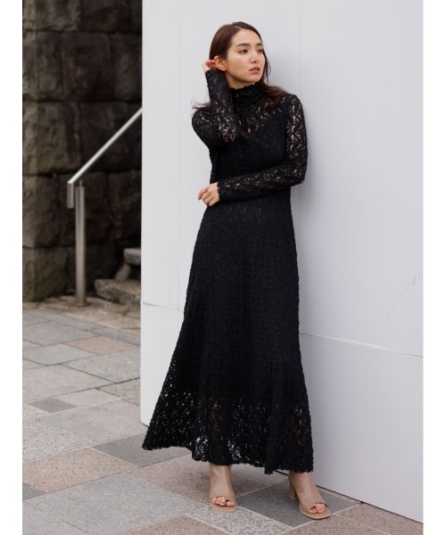 セール 雑誌掲載 ストレッチレースロングワンピース フレイ アイディー Fray I D Magaseek