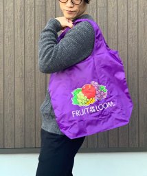 FRUIT OF THE LOOM(フルーツオブザルーム)/PACKABLE ECO TOTE ST/ﾊﾟｰﾌﾟﾙ