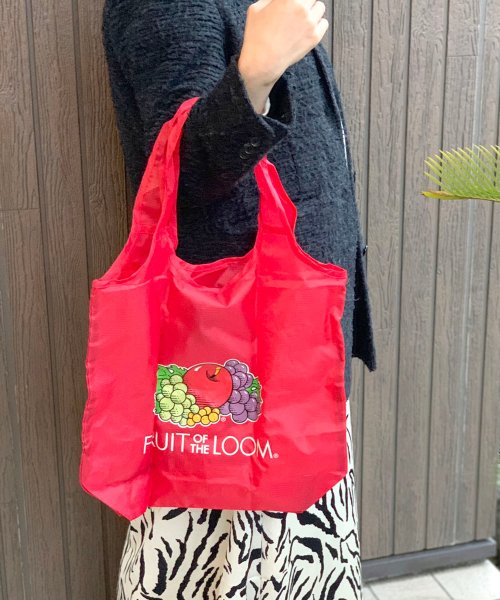 FRUIT OF THE LOOM(フルーツオブザルーム)/PACKABLE ECO TOTE ST/ﾚｯﾄﾞ