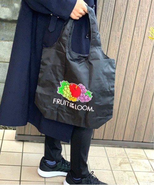 FRUIT OF THE LOOM(フルーツオブザルーム)/PACKABLE ECO TOTE ST/ﾌﾞﾗｯｸ