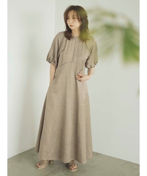 クーポン開催中 セール 50 Off 雑誌掲載 レーヨンリネンボリュームスリーブワンピース フレイ アイディー Fray I D Magaseek