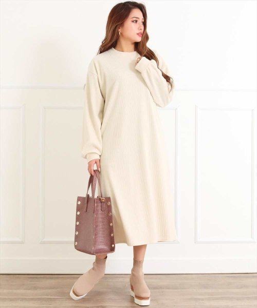 セール 起毛リブロングワンピース チル Chille Magaseek