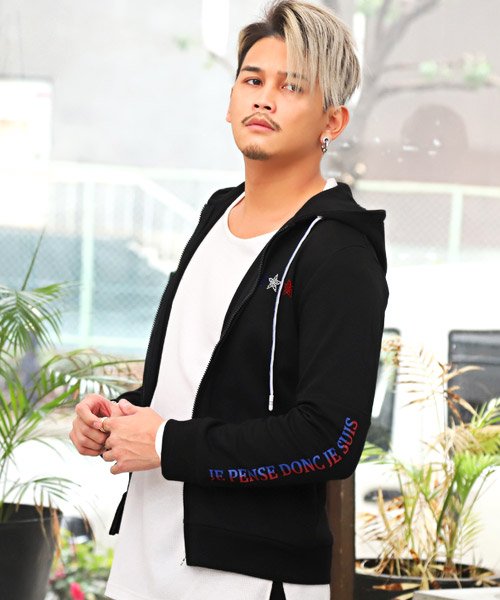 セール バックロゴプリントzipパーカー パーカー メンズ ジップパーカー ロゴ プリント ラグスタイル Luxstyle Magaseek