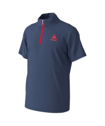 le coq sportif (ルコックスポルティフ)/ハーフジップ半袖シャツ/ネイビー系
