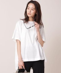 nano・universe(ナノ・ユニバース)/ビューティークチュール 防汚 オーバーTシャツ 半袖/ホワイト