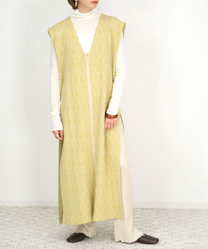21 Ss Andj Made サイドスリットジャガードニットベストワンピース andj アンドジェイ Andj Magaseek 21 Ss Andj Made サイドスリットジャガードニットベストワンピース andj アンドジェイ Andj Magaseek
