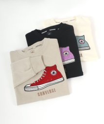 salong hameu(salong hameu)/【Salong hameu】CONVERSE◆シューズアップリケ スウェットトレーナー/ベージュ