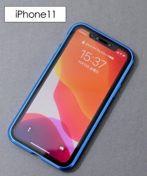 ninon(ニノン)/【iPhone12 /12 mini /12 pro max対応】【覗き見防止】強化ガラスのマグネットアイフォンケース　iPhone11&11Pro&11Pro/ブルー