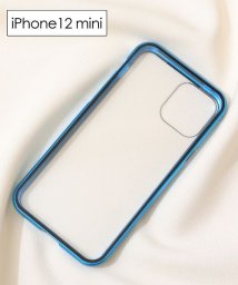 ninon(ニノン)/【iPhone12 /12 mini /12 pro max対応】強化ガラスの全面保護マグネットアイフォンケース　iPhone11&11Pro&11ProMax/ブルー系3