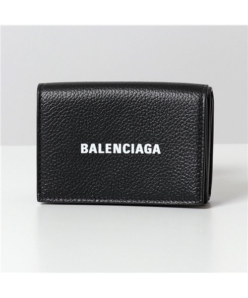 Balenciaga バレンシアガ 1izi3 1090 Cash Mini レザー 三つ折り財布 ミニ財布 豆財布 メンズ