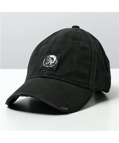 DIESEL(ディーゼル)/【DIESEL(ディーゼル)】00SHHZ 0NAUI CONDI－MAX ベースボールキャップ 帽子 ダメージ加工 900A メンズ/ブラック