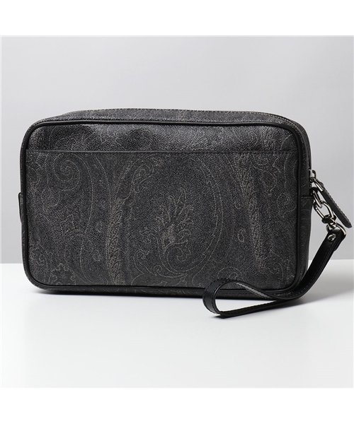 ETRO(エトロ)/【ETRO(エトロ)】0H768 8007 ラッチバッグ Paisley ペイズリー柄 セカンドバッグ トイレタリーケース 鞄 1 メンズ/ブラック系