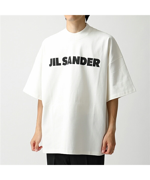 【JILSANDER(ジルサンダー)】JSMP707020 MP248508 ボトルネック オーバーサイズ 半袖 Tシャツ カットソー 100 メンズ