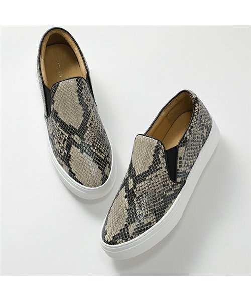 セール Mohi モヒ 608 1 Snake パイソン柄 レザー スリッポン ローカット スニーカー Beige 靴 レディース モヒ Mohi Magaseek