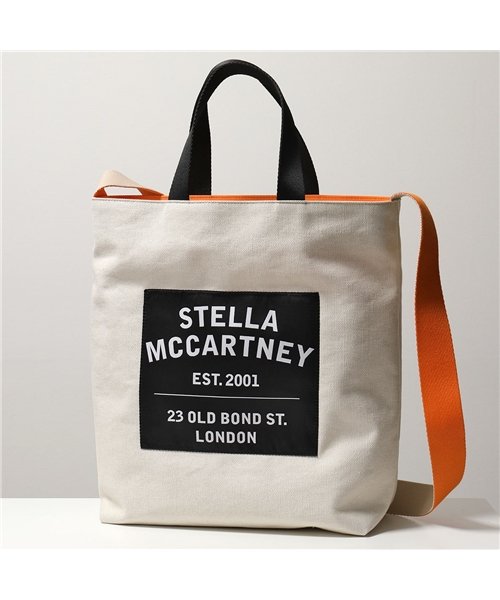 Stella McCartney(ステラマッカートニー)/【STELLA McCARTNEY(ステラマッカートニー)】700113 W8740 トートバッグ ショルダーバッグ ロゴ キャンバス 鞄 Ｔ837 レディース/ivory