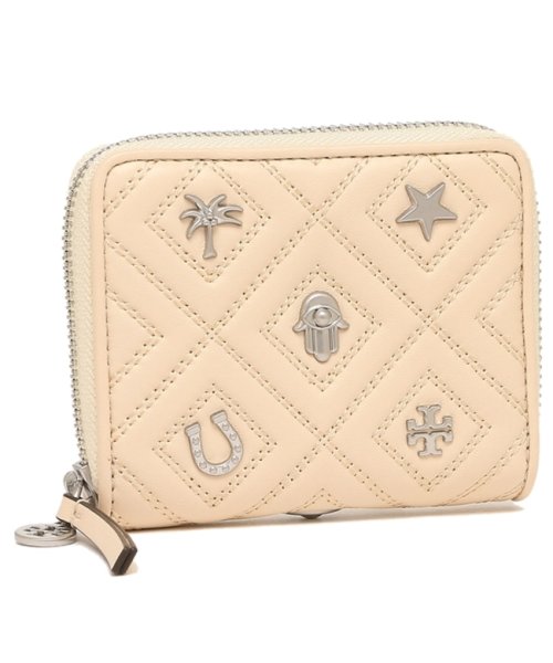 トリーバーチ 二つ折り財布 アウトレット フレミング ミニ財布 オフホワイト レディース Tory Burch 122 トリーバーチ Tory Burch Magaseek