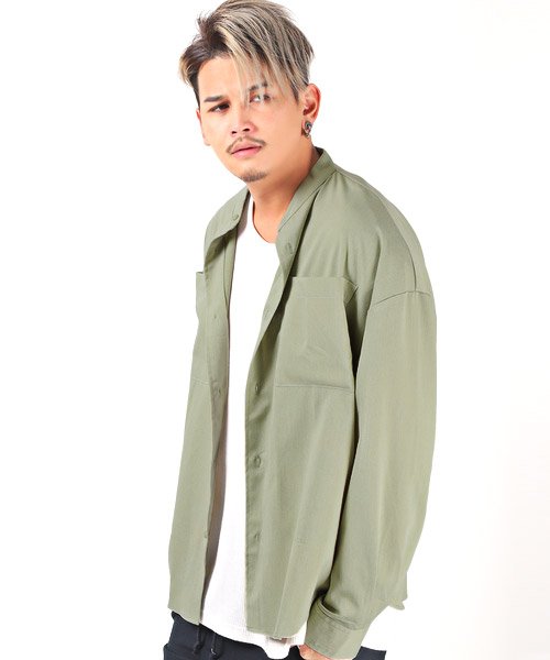 セール スタンドカラーbigシャツ 長袖シャツ メンズ ビッグシルエット スタンドカラー 無地 ラグスタイル Luxstyle Magaseek セール スタンドカラーbigシャツ 長袖シャツ メンズ ビッグシルエット スタンドカラー 無地 ラグスタイル Luxstyle Magaseek