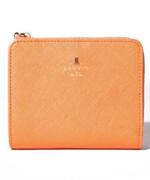 LANVIN en Bleu(BAG)(ランバンオンブルー（バッグ）)/リュクサンブールカラー 二つ折り財布/オレンジ