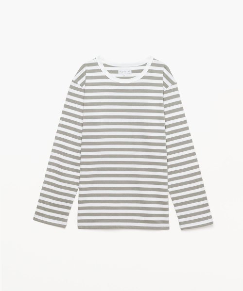 J008 Ts ボーダーtシャツ アニエスベー ファム Agnes B Femme Magaseek