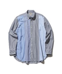 J.PRESS MENS(J．プレス　メンズ)/ヴァーティカルカット ポプリンストライプシャツ / ボタンダウン/ネイビー系9