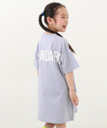 devirock/STANDARD バックロゴプリント 半袖ワンピース 子供服 キッズ 女の子 半袖ワンピース ノースリーブワンピース ワンピース /503803285