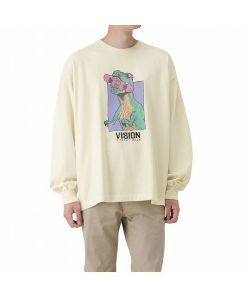 Vision Street Wear ヴィジョンストリートウェア 恐竜イラストヘビーウエイトロングスリーブtシャツ z マックハウス メンズ Mac House Men Magaseek