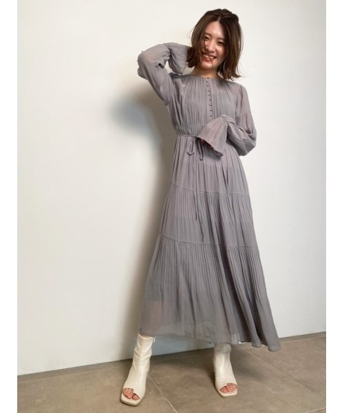 セール シフォンプリーツロングワンピース フレイ アイディー Fray I D Magaseek