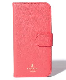 LANVIN en Bleu(BAG)(ランバンオンブルー（バッグ）)/リュクサンブール 手帳型iPhoneケース（iPhone6/6s/7/8/SE対応）/コーラル