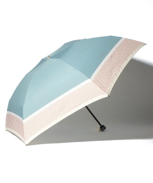 FURLA(フルラ)/FURLA(フルラ)折りたたみ傘 ”グログランリボン”/サックスブルー