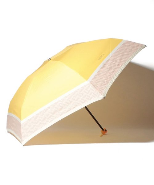 FURLA(フルラ)/FURLA(フルラ)折りたたみ傘 ”グログランリボン”/レモンイエロー