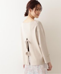 NATURAL BEAUTY BASIC(ナチュラルビューティーベーシック)/[洗える]バックシャンニット/ベージュ