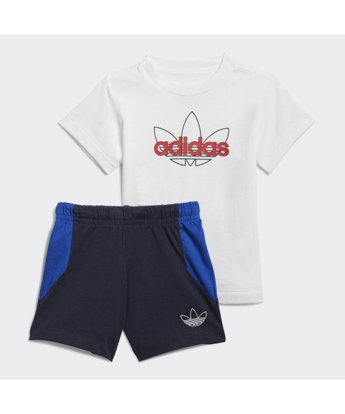 adidas Originals(アディダス オリジナルス)/adidas SPRT コレクション ショーツ＆グラフィックTシャツセット/ホワイト