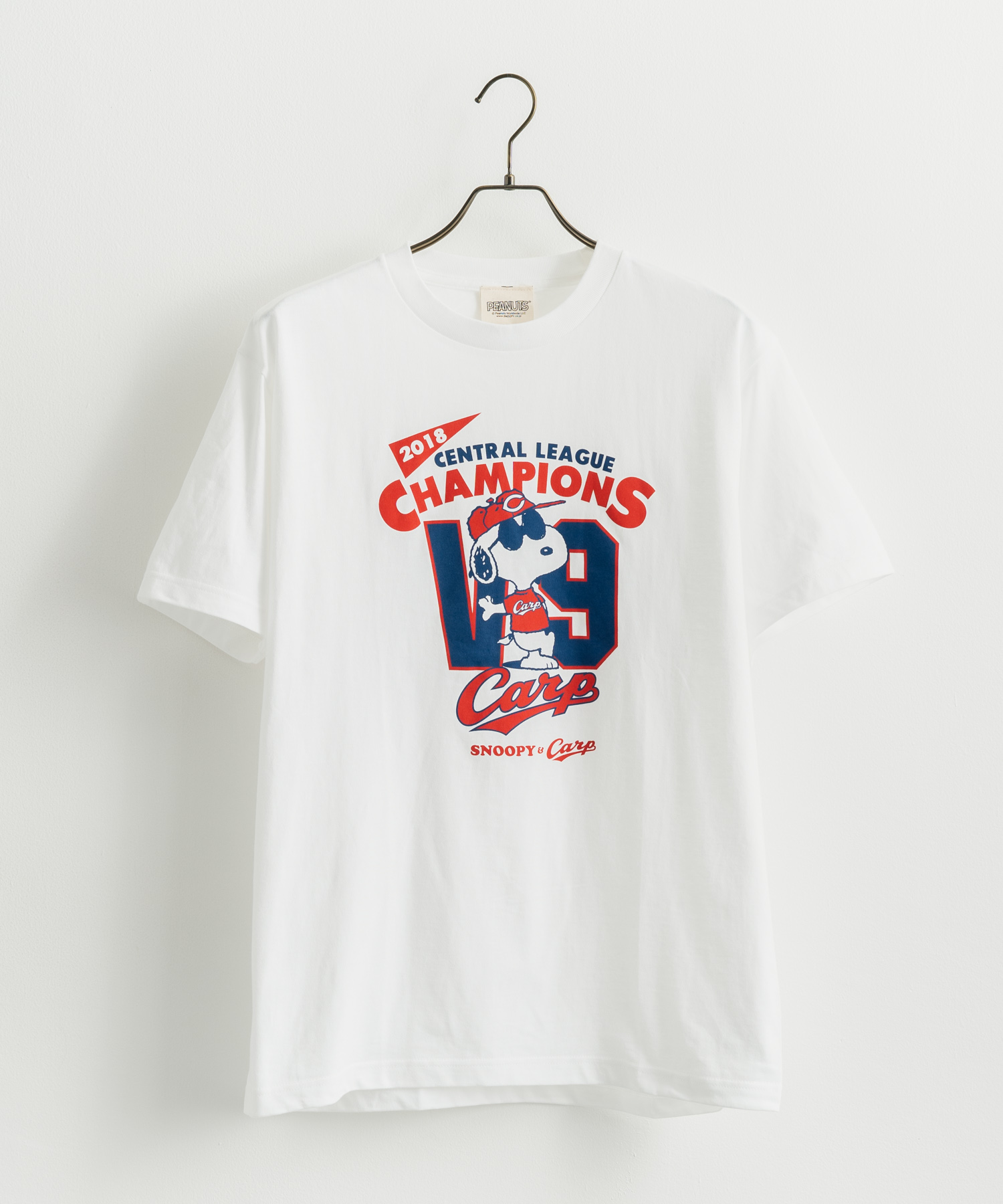 広島東洋カープ グッズ コラボ スヌーピー Tシャツ 半袖 Carp プリントT プロ野球 8513