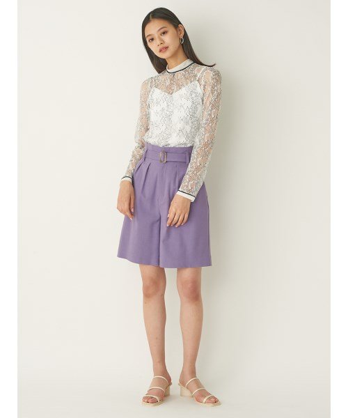 シフォン使いレーストップス リリー ブラウン Lily Brown Magaseek