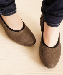 sankyoshokai(サンキョウショウカイ)/バレエシューズレディース靴 ボロネーゼ製法/ブラウン