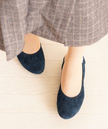 sankyoshokai(サンキョウショウカイ)/バレエシューズレディース靴 ボロネーゼ製法/ネイビー