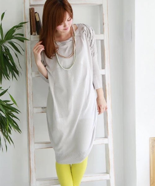 セール ドルマンニットワンピース リアルキューブ Real Cube Magaseek