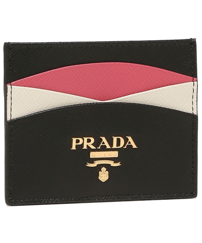 【セール】プラダ カードケース サフィアーノ マルチカラー ブラック ピンク レディース PRADA 1MC025 ZLP  F061H(503805495) | プラダ(PRADA) - MAGASEEK