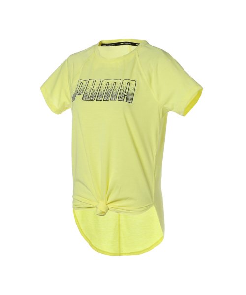 PUMA(プーマ)/トレーニング デジタル ロゴ Tシャツ ウィメンズ/SOFTFLUOYELLOW
