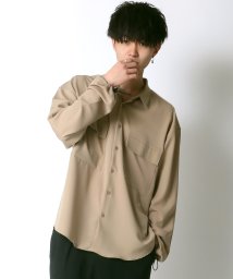SITRY(SITRY)/【SITRY】オーバーサイズ 袖コード付き CPOシャツジャケット/ベージュ