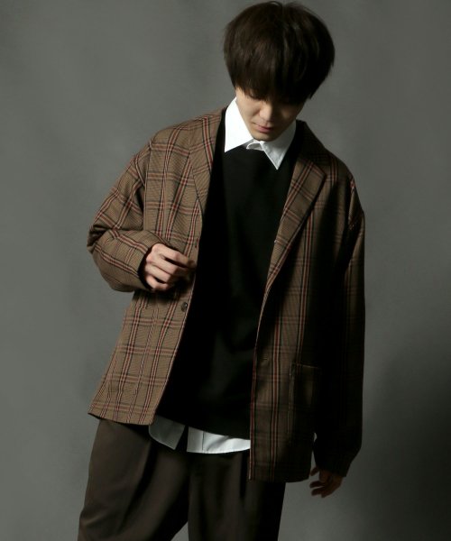 SITRY(SITRY)/【SITRY】T/R 2B tailored collar jacket テーラードカラージャケット/柄2