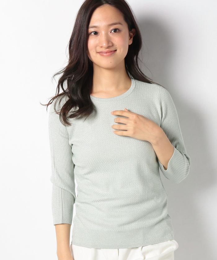 数々の賞を受賞 美品!アルパカ使用!Leilian レリアン ダブルスニット