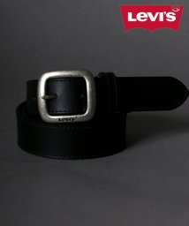 SITRY(SITRY)/【SITRY】【Levi's】スクエアバックル 35mm サイドステッチ レザーベルト メンズ  カジュアル 革 本革/ブラック